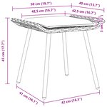 Tabourets de jardin vidaXL 2 Pièces Noir 50x40x45 cm Poly Rattan