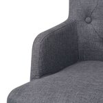 vidaXL Tabourets de bar lot de 2 gris foncé tissu