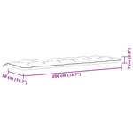 vidaXL Coussins de banc de jardin lot de 2 vert mélangé tissu