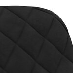 vidaXL Chaises pivotantes à manger lot de 2 Noir Velours