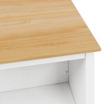 vidaXL Îlots de Cuisine HILL Blanc 112 x 66 x 90 cm Pin massif