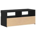 vidaXL Meuble TV Chêne noir 90 x 35 x 40 cm Bois d'ingénierie