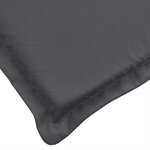 vidaXL Coussin de chaise longue anthracite mélangé 200x50x4 cm tissu