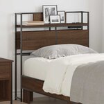 vidaXL Tête de lit de rangement Chêne marron 90 cm Bois d'ingénierie