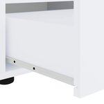 vidaXL Meuble TV VISNES blanc 100x40x38 cm bois d'ingénierie