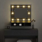 vidaXL Armoire Miroir Chêne noir 60 x 31 5 x 62 cm Bois d'ingénierie