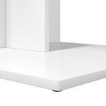 vidaXL Table d'appoint Blanc 45 x 40 x 62 5 cm Bois d'ingénierie