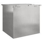 vidaXL Coffre de rangement extérieur - Argent - 55 x 50 5 x 50 cm - Inox