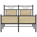 vidaXL Cadre de lit sans matelas chêne sonoma 120x200 cm