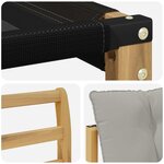 vidaXL Ensemble de canapés d'extérieur 7 pc Blanc et gris clair