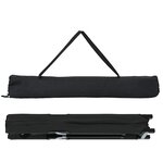 vidaXL Lit de Soleil Pliable avec Sac de Transport Noir Tissu Oxford 600D