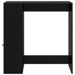 vidaXL Table de bar Chêne noir 101 x 40 x 103 5 cm Bois d'ingénierie