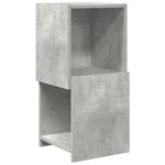 vidaXL Meuble d'angle Gris béton 30 5x30x65cm Bois d'ingénierie