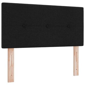 vidaXL Tête de lit LED avec bandes LED Noir 100 cm tissu