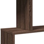 vidaXL Étagère séparatrice de pièce 6 niveaux chêne marron 70x24x193cm