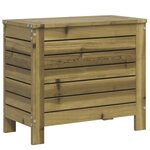 vidaXL Repose-pied de jardin 62x31 5x52 cm bois de pin imprégné