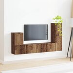 vidaXL Ensemble meuble TV 3 Pièces Bois ancien Bois d'ingénierie