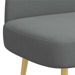 vidaXL Banc rembourré avec dossier Gris foncé 110 x 60 x 76 cm