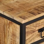 vidaXL Meuble TV 90x35x40 cm bois massif de manguier brut