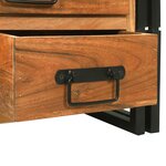 vidaXL Table basse - 90x50x38 cm en bois d’acacia massif