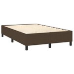 vidaXL Sommier à lattes de lit matelas et LED Marron foncé 120x200 cm