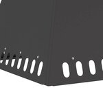 vidaXL Braise Noir 60 x 60 x 50 cm Acier laminé à froid