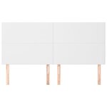 vidaXL Tête de lit blanche 180 x 5 x 118/128 cm similicuir
