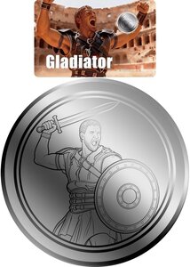 Pièce de monnaie en Platine 30 Dollars g 0.155 (1/200 oz) Millésime 2026 GLADIATOR 1/200 (PRÉCOMMANDE)