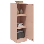 vidaXL Buffet rose 34 5x39x107 cm acier