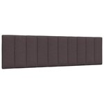 vidaXL Cadre de lit sans matelas Hanko marron foncé 180x200 cm tissu