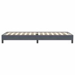 vidaXL Sommier à lattes de lit sans matelas gris foncé 90x220 cm