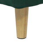 vidaXL Pouf de rangement Vert foncé 80 x 80 x 45 cm Velours