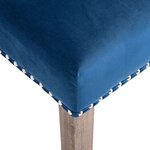 vidaXL Chaises à manger lot de 4 Bleu Velours