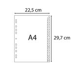 Intercalaires Imprimés Alphabétiques Pp Recyclé - Az 20 Positions - A4 - Gris - X 20 - Exacompta