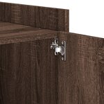 vidaXL Table de chevet chêne marron 45x50x50 cm bois d’ingénierie