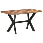 vidaXL Table de salle à manger 140x70x75 cm Bois avec finition miel