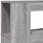 vidaXL Tête de lit à LED sonoma gris 200x18 5x103 5 cm bois ingénierie