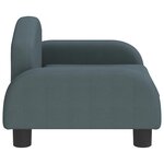 vidaXL Canapé pour enfants gris foncé 50x40x30 cm tissu