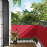 vidaXL Écran de balcon 75 x 400 cm Tissu Oxford Rectangulaire Bordeaux