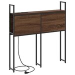vidaXL Tête de lit de rangement Chêne marron 100 cm Bois d'ingénierie