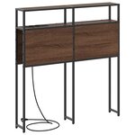vidaXL Tête de lit de rangement Chêne marron 75 cm Bois d'ingénierie