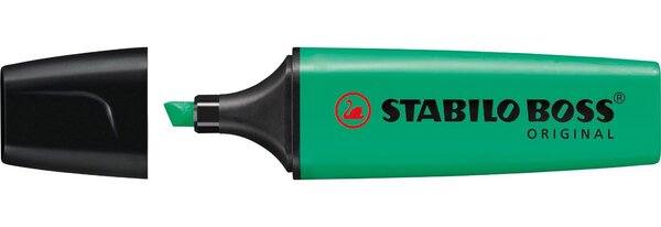 Surligneur BOSS ORIGINAL Rechargeable Pointe Biseautée 2-5 mm Turquoise STABILO