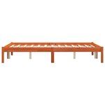 vidaXL Cadre de lit sans matelas cire marron 140x200cm bois pin massif