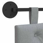 vidaXL Tête de lit suspendue Gris clair Tissu