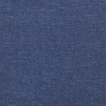 vidaXL Tête de lit Bleu 80x7x118/128 cm Tissu