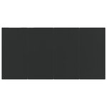 vidaXL Ensemble à manger de jardin avec coussins 7 Pièces Noir