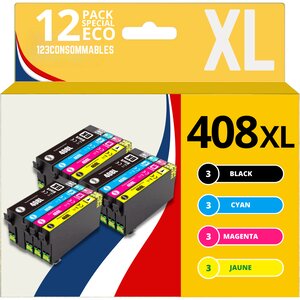 Pack compatible avec Epson 408L 12 cartouches