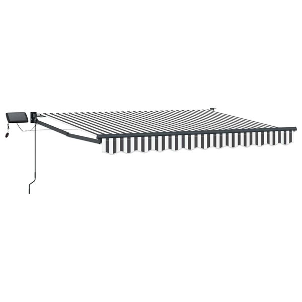 vidaXL Store rétractable manuel avec LEDs 3 5 x 2 5 m