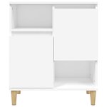 vidaXL Buffets 2 Pièces blanc 60x35x70 cm bois d'ingénierie