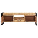 vidaXL Meuble TV 120x30x40 cm Bois massif de manguier